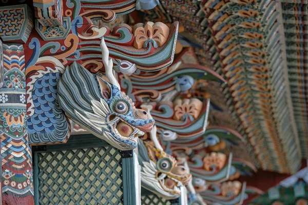 stock image Busan, South Korea - May 30, 2023: Beomeosa Temple is a Buddhist temple built on Geumjeongsan Mountain in Busan, South Korea.