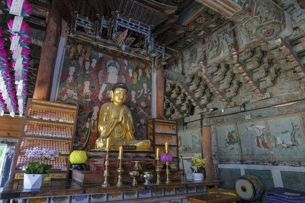 韩国贡州 2023年6月9日 Magoksa寺庙 Magoksa Temple 是位于韩国贡州的一座佛教寺庙 — 图库照片
