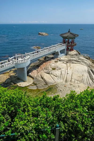 stock image Sokcho, South Korea - June 14, 2023: Yeonggeumjeong Pavilion located on the coast of Sokcho, South Korea.