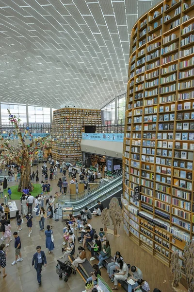 Seoul Südkorea Juni 2023 Menschen Der Starfield Library Der Coex — Stockfoto