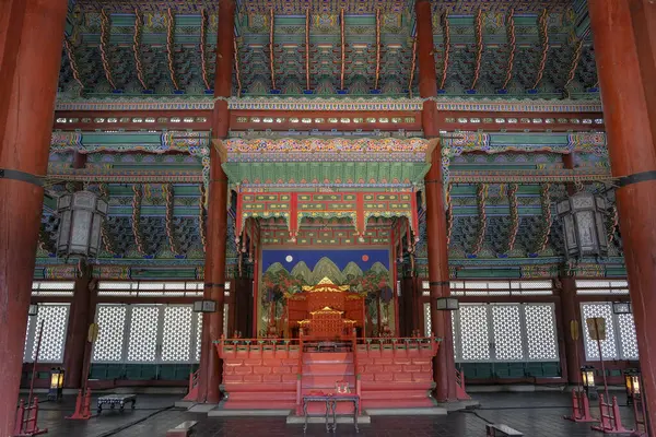 Seul Coreia Sul Junho 2023 Detalhe Palácio Gyeongbokgung Seul Coreia — Fotografia de Stock