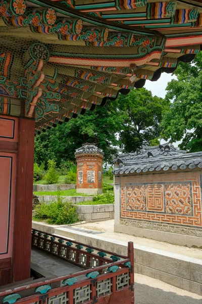 Seoul Südkorea Juni 2023 Detail Des Gyeongbokgung Palastes Seoul Südkorea — Stockfoto
