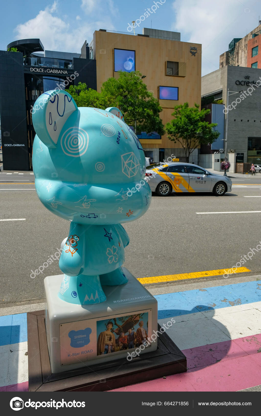 Seoul South Korea July 2023 Star Road Art Project Created – Stock