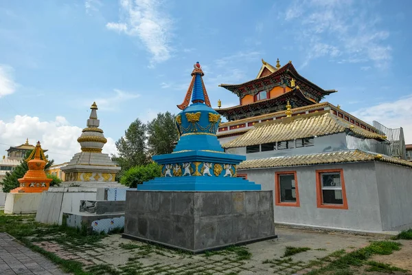 Ulán Bator Mongolia Julio 2023 Vistas Del Monasterio Gandantegchinlen Ulán —  Fotos de Stock