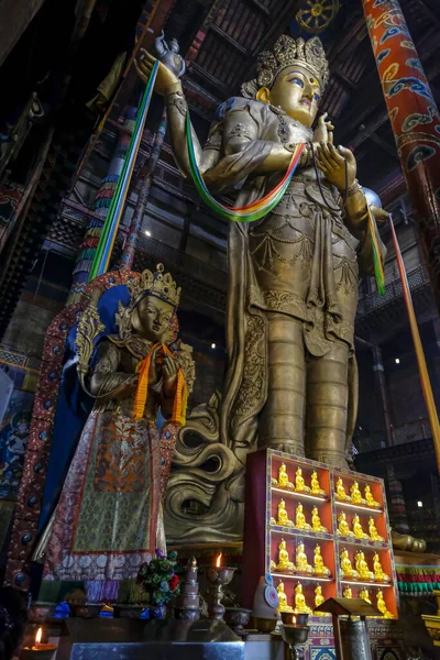 Улан Батор Монголия Июля 2023 Года Обзоры Гандантегчинленского Монастыря Улан — стоковое фото
