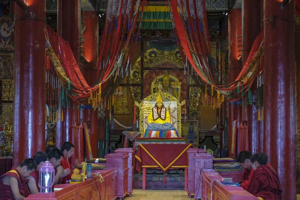 2023年7月18日 蒙古额尔敦特 阿玛巴亚山大修道院 蒙古三大佛教修道院之一 位于蒙古额尔敦特的塞伦格省 图库图片