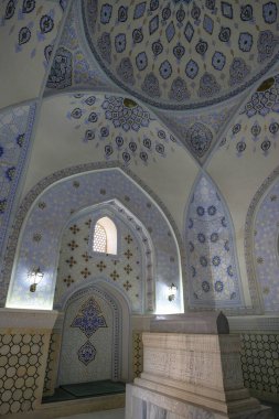 Şahrisabz, Özbekistan - 5 Kasım 2023: Shahrisabz, Özbekistan 'daki Kok Gumbaz Camisi.