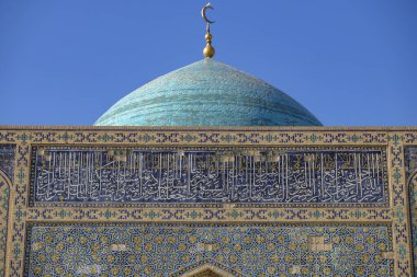 Özbekistan 'ın Buhara kentindeki Kalyan Camii' nin ayrıntıları.