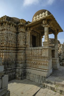 Chittorgarh, Hindistan - 6 Ocak 2024: Chittorgarh, Rajasthan, Hindistan 'daki Chittorgarh Kalesinde Sringar Chauri.