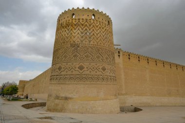 Şiraz, İran - 16 Mart 2024: Karim Khan 'ın Argümanı İran' ın Şiraz kentinde yer alan bir kaledir..