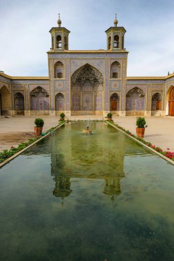 Shiraz, Iran - March 17, 2024: The Nasir al-Mulk Mosque also known as the Pink Mosque in Shiraz, Iran. clipart