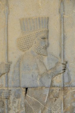 Marvdsaht, İran - 18 Mart 2024: İran 'ın Fars ilinin Şiraz kenti yakınlarındaki Persepolis harabelerinde yardım.