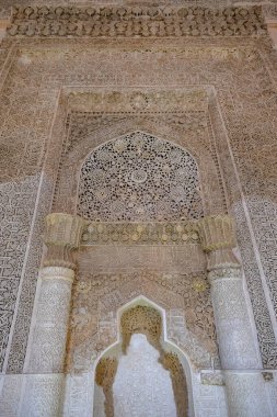 Urmia, Iran - April 20, 2024: Interior of the Jameh Mosque in Urmia also known as the Rezayieh Mosque, Iran. clipart