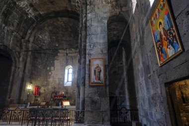 Tatev, Ermenistan - 1 Mayıs 2024: Ermenistan 'ın Tatev köyü yakınlarındaki Tatev Manastırı.