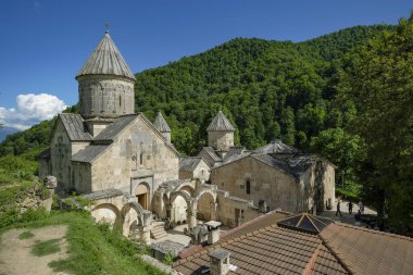 Teghut, Ermenistan - 2 Haziran 2024: Haghartsin Manastırı, Ermenistan 'ın Tavush ilinde yer alan bir Ermeni manastırı..