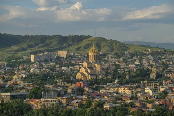 stock image Tbilisi, Georgia - June 8, 2024: The Holy Trinity Cathedral of Tbilisi in Georgia.