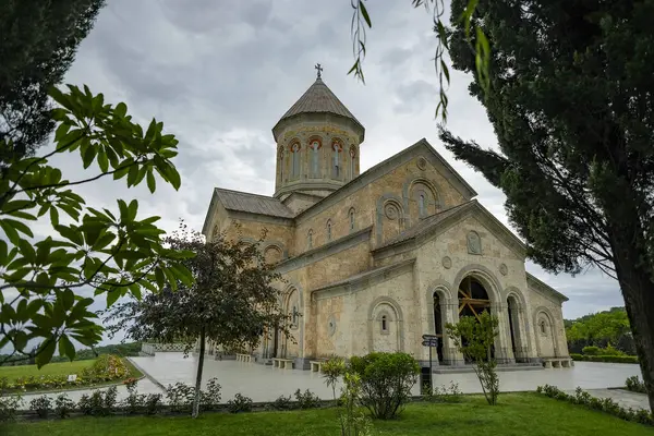 stock image Sighnaghi, Georgia - June 26, 2024: Views of the Monastery of St Nino at Bodbe in Sighnaghi, Georgia.