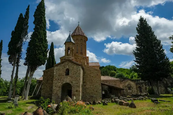 stock image Ikalto, Georgia - June 28, 2024: Ikalto Monastery located in the Kakheti region of Georgia.