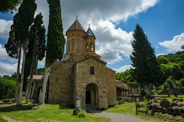 stock image Ikalto, Georgia - June 28, 2024: Ikalto Monastery located in the Kakheti region of Georgia.