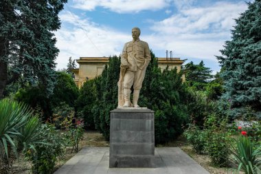 Gori, Gürcistan - 3 Temmuz 2024: Joseph Stalin 'in yaşamına adanmış Joseph Stalin Müzesi Gürcistan' ın Gori kentinde yer almaktadır..