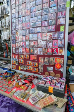 Gori, Gürcistan - 3 Temmuz 2024: Joseph Stalin 'in yaşamına adanmış Joseph Stalin Müzesi' ndeki hatıralar Gürcistan 'ın Gori kentinde yer almaktadır..