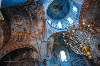 Batumi, Gürcistan - 16 Temmuz 2024: St. Nicholas Kilisesi 1865 yılında Gürcistan 'ın başkenti Batumi' de inşa edilen bir Yunan kilisesidir..
