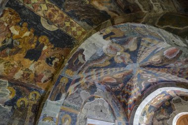 Trabzon, Türkiye - 24 Temmuz 2024: Ayasofya 'nın İçi, eski bir Yunan Ortodoks kilisesidir ve Trabzon, Türkiye' de bir camiye dönüştürülmüştür..
