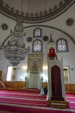 Trabzon, Türkiye - 25 Temmuz 2024: Gülbahar Hatun Camii 1514 yılında Trabzon, Türkiye 'de inşa edildi.