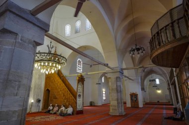 Sinop, Türkiye - 31 Temmuz 2024: Alaaddin Camii Sinop, Türkiye 'de tarihi bir camidir..