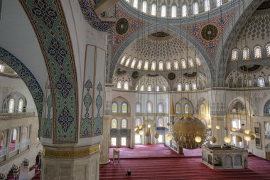 Ankara, Türkiye - 11 Ağustos 2024: Kocatepe Camisi Ankara, Türkiye 'deki en büyük camidir.