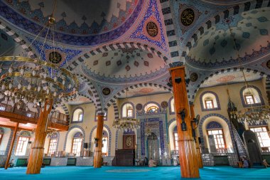 Konya, Türkiye - 17 Ağustos 2024: Kapu Camii, Konya, Türkiye 'de bir Osmanlı tarihi camii..