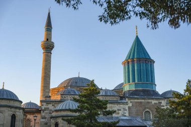 Konya, Turkey - August 19, 2024: Mevlana Museum and mauso in Konya, Turkey. clipart