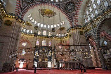 İstanbul, Türkiye - 14 Eylül 2024: Süleyman Camisi İstanbul, Türkiye 'de bir Osmanlı İmparatorluk camii..