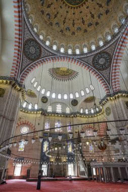 İstanbul, Türkiye - 14 Eylül 2024: Süleyman Camisi İstanbul, Türkiye 'de bir Osmanlı İmparatorluk camii..