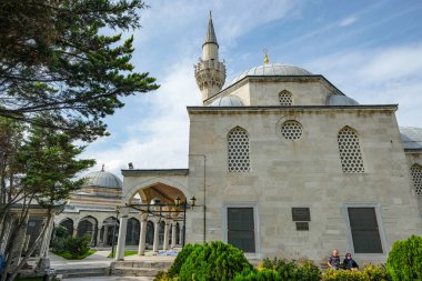 İstanbul, Türkiye - 18 Eylül 2024: Semsi Paşa Camii, İstanbul 'un Uskudar ilçesindeki bir Osmanlı camii..