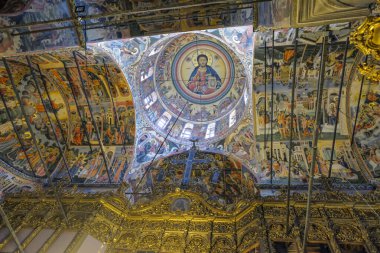 Rila, Bulgaristan - 12 Ekim 2024: Bulgaristan 'daki Rila Manastırı.