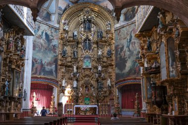 Mexico City, Mexico - 31 Ocak 2025: La Ensenanza Kilisesi (The Teaching Church) Mexico City 'deki Sütunlu Kadın Kilisesi olarak da bilinir..