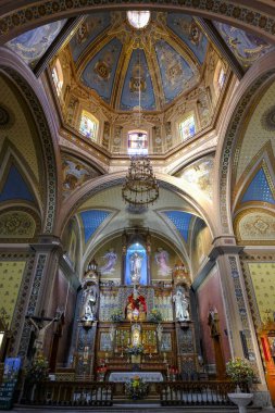 Guanajuato, Meksika - 12 Şubat 2025: Guanajuato, Meksika 'da Belen Kilisesi ve Tapınağı.