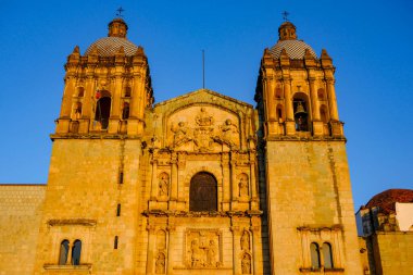 Oaxaca de Juarez, Meksika - 26 Şubat 2025: Oaxaca de Juarez, Meksika 'da Santo Domingo de Guzman Manastırı.