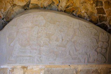 Oaxaca, Meksika - 1 Mart 2025: Monte Alban, Meksika 'nın Oaxaca eyaletinde büyük bir Kolombiya öncesi arkeoloji alanıdır..