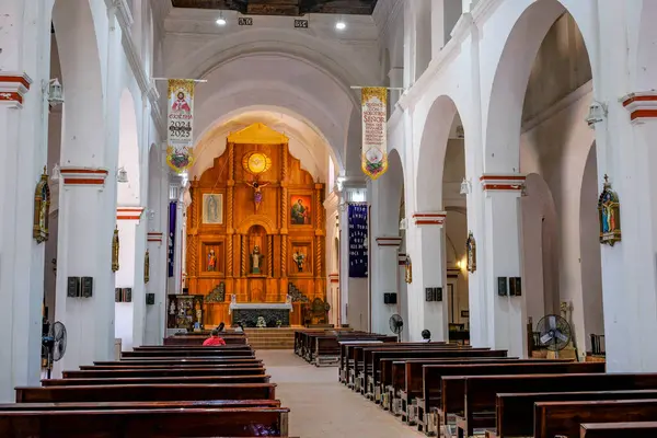 Chiapa de Corzo, Meksika - 14 Mart 2025: Chiapa de Corzo, Meksika 'da Santo Domingo de Guzman Kilisesi.