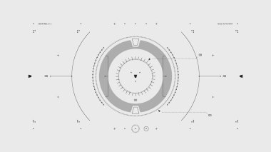 Basit HUD UI tasarım vektörü