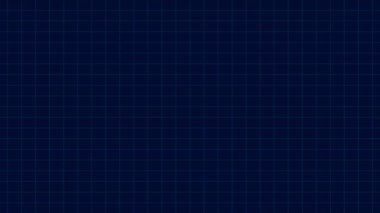 Parlak çizgilere sahip animasyon koyu mavi şebeke arka planı, dijital teknoloji, bilim-kurgu, HUD veya gelecekteki video projeleri ve hareket grafikleri için ideal.