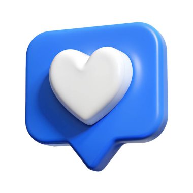 3D sosyal medya çevrimiçi platform konsepti, uygulamalar üzerinde çevrimiçi sosyal iletişim, kalp ve aşk emojisi ikonlu fotoğraf çerçevesi, 3d rendering.jpg