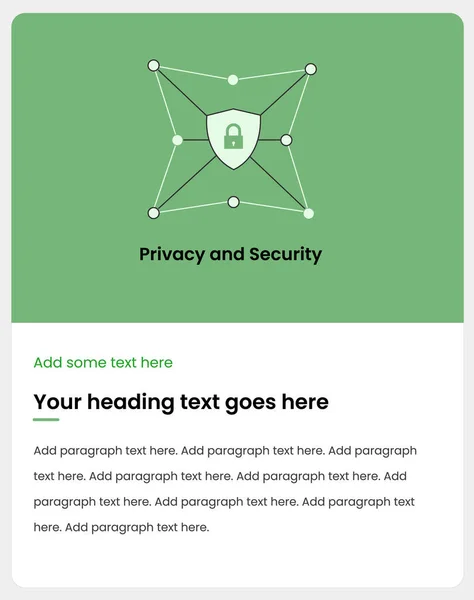 Ιδιωτικότητα Και Ασφάλεια Κυβερνοασφάλεια Ασφάλεια Δικτύων Διαδικτύου Και Έννοια Προστασίας — Διανυσματικό Αρχείο