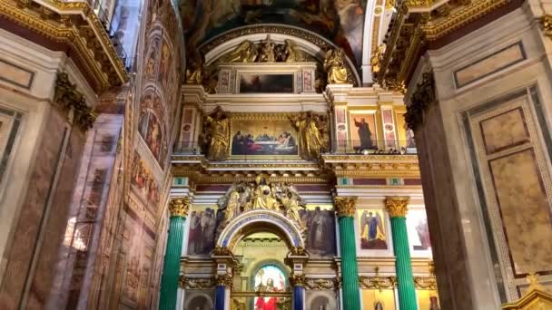 San Petersburgo Rusia Octubre 2022 Catedral San Isaacs Isaakievskiy Sobor — Vídeos de Stock