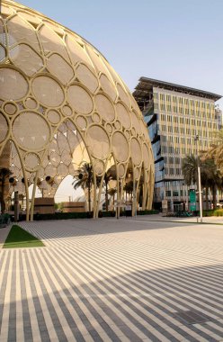 Dubai - BAE - 9 Ağustos 2023 Dubai Expo şehir merkezi. Fuar 2020.