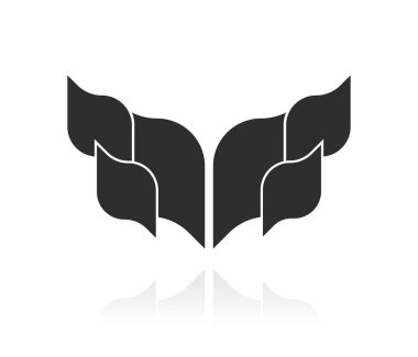 Yaprak formu kolajı kavramı, Beyaz üzerinde izole resimlerin vektör dikdörtgen kolaj mozaik ızgarası