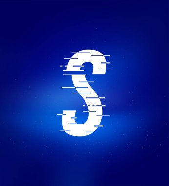 S letter fast speed logo. Animated letters. Technology labels, match headlines, sports posters, book and banner design etc.