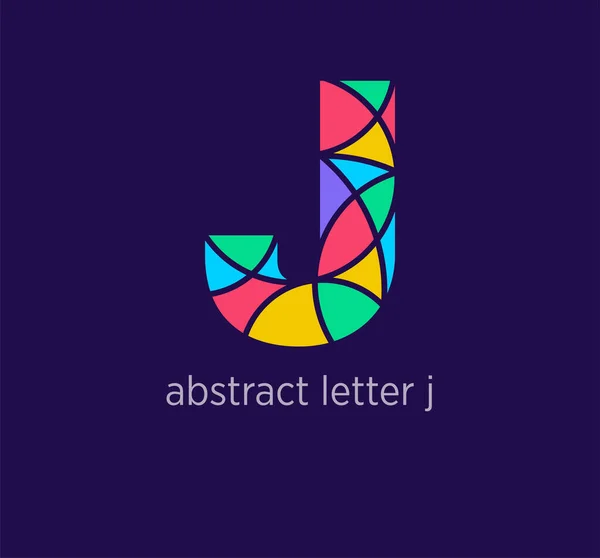 Letra Abstracta Moderna Icono Del Logotipo Transiciones Únicas Del Color — Archivo Imágenes Vectoriales